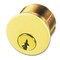 Trans Atlantic Co. 1" Bright Brass Single Mortise Cylinder with Yale Keyway DL-CYLTA550BYKA2-US3 - alternate 1